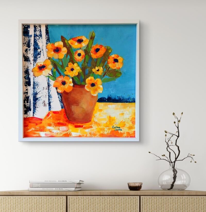 'Orange anemones from my garden' by Corina Livanu - Image 4