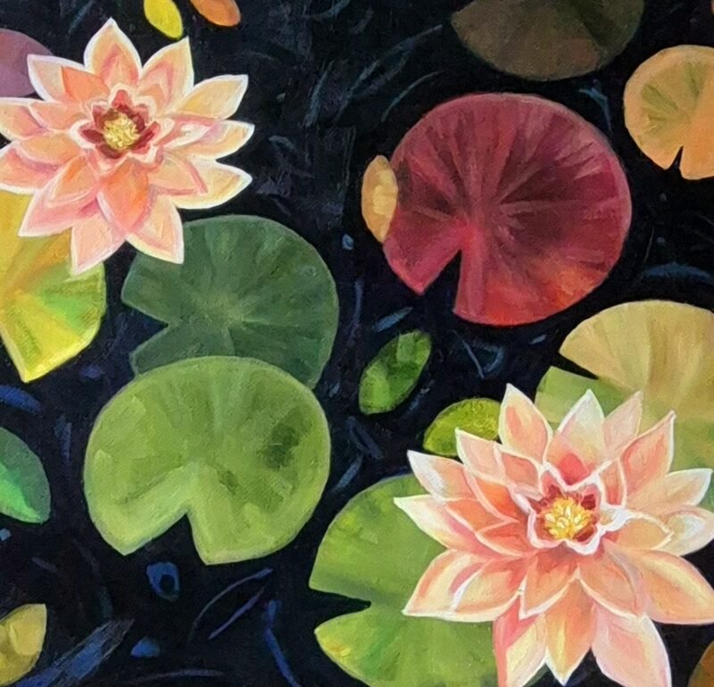 'Peaceful pastimes among the lillies' by Corina Livanu - Image 4