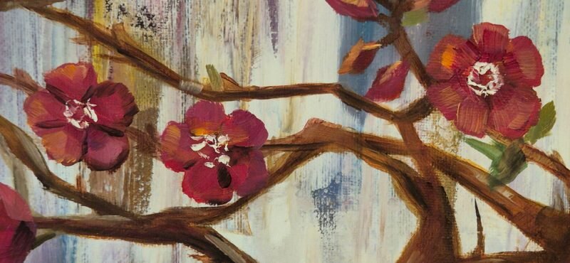 'Red blossom bonsai tree' by Corina Livanu - Image 4