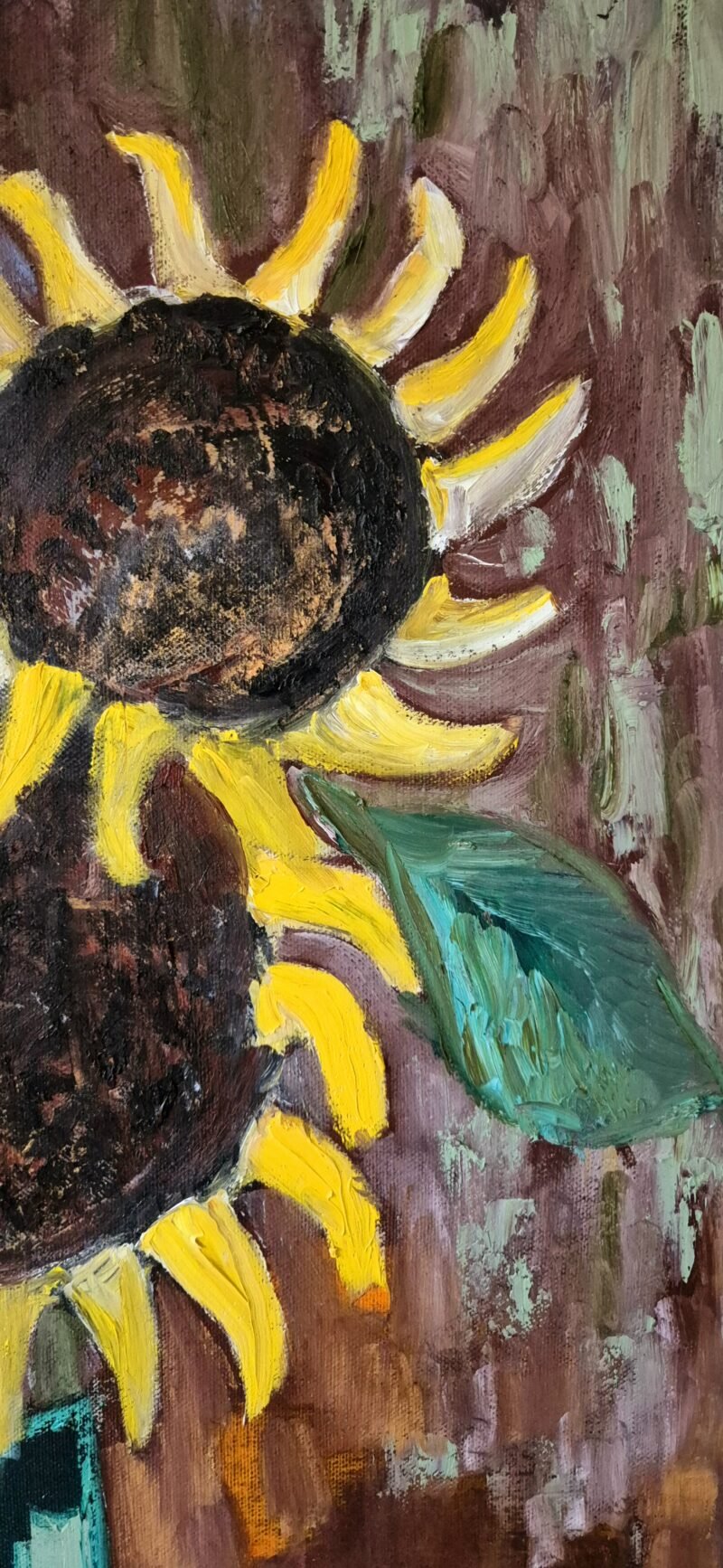 Dave Ley - 'Sunflowers in an antique frame' - Image 2
