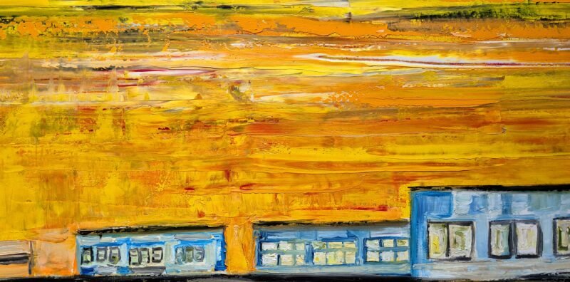Dave Ley - 'Sunset over Sandown beach' - Image 3