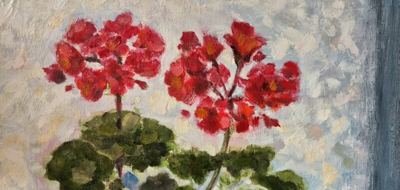 'Geraniums on a misty day' by Corina Livanu - Image 4