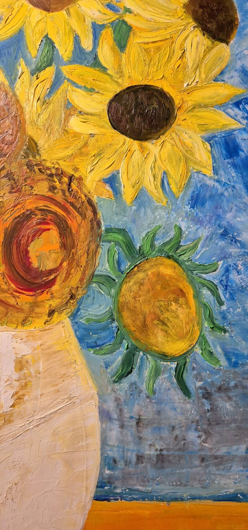 Dave Ley - 'Sunflowers in the style of Van Gogh' - Image 3