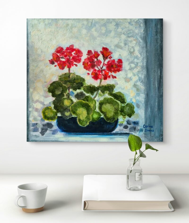 'Geraniums on a misty day' by Corina Livanu - Image 5