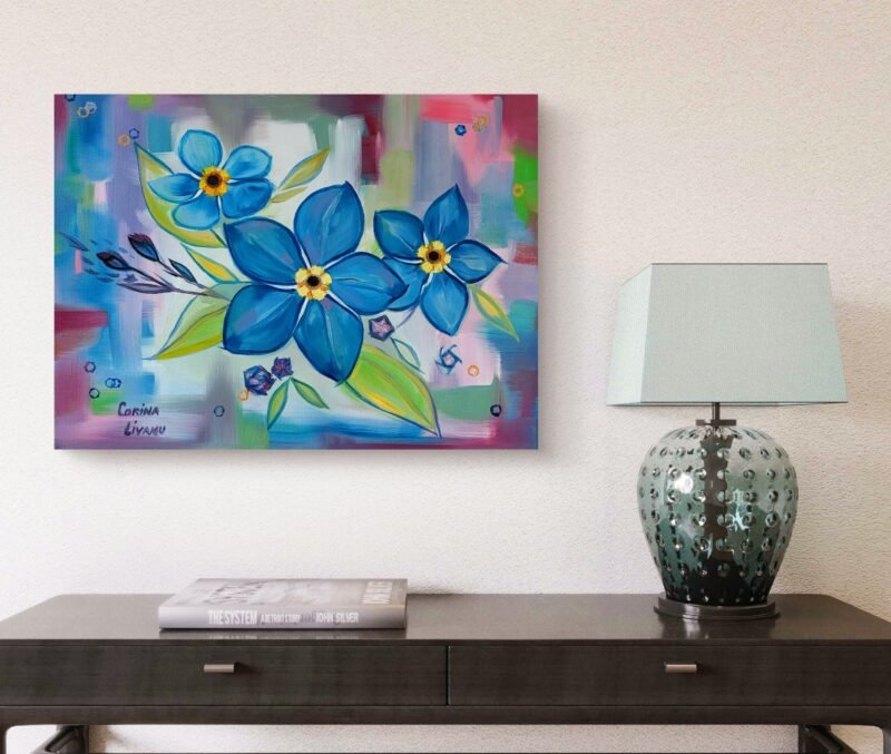 'Forget-me-not in a Hampshire's garden' by Corina Livanu - Image 5