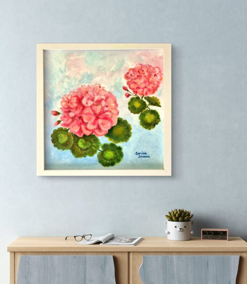 'Lovely pink geraniums' by Corina Livanu - Image 5