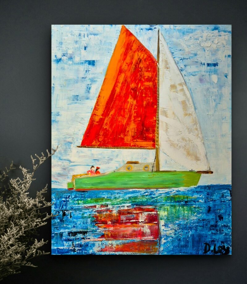 Dave Ley- 'Calm sea at the Gaffers race' - Image 5