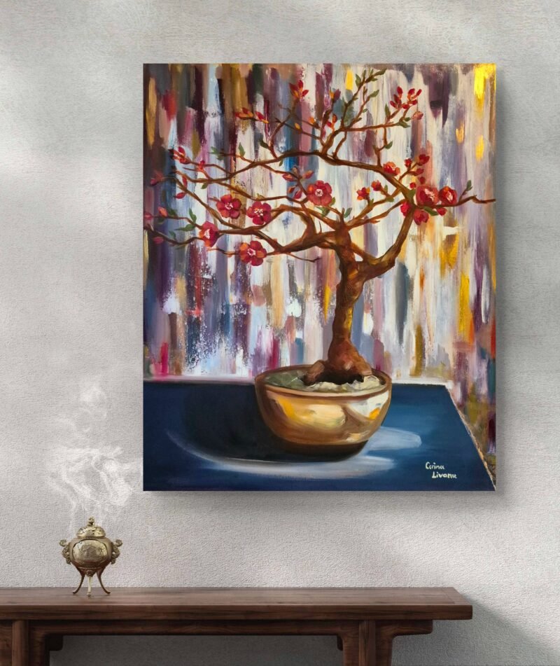 'Red blossom bonsai tree' by Corina Livanu - Image 5