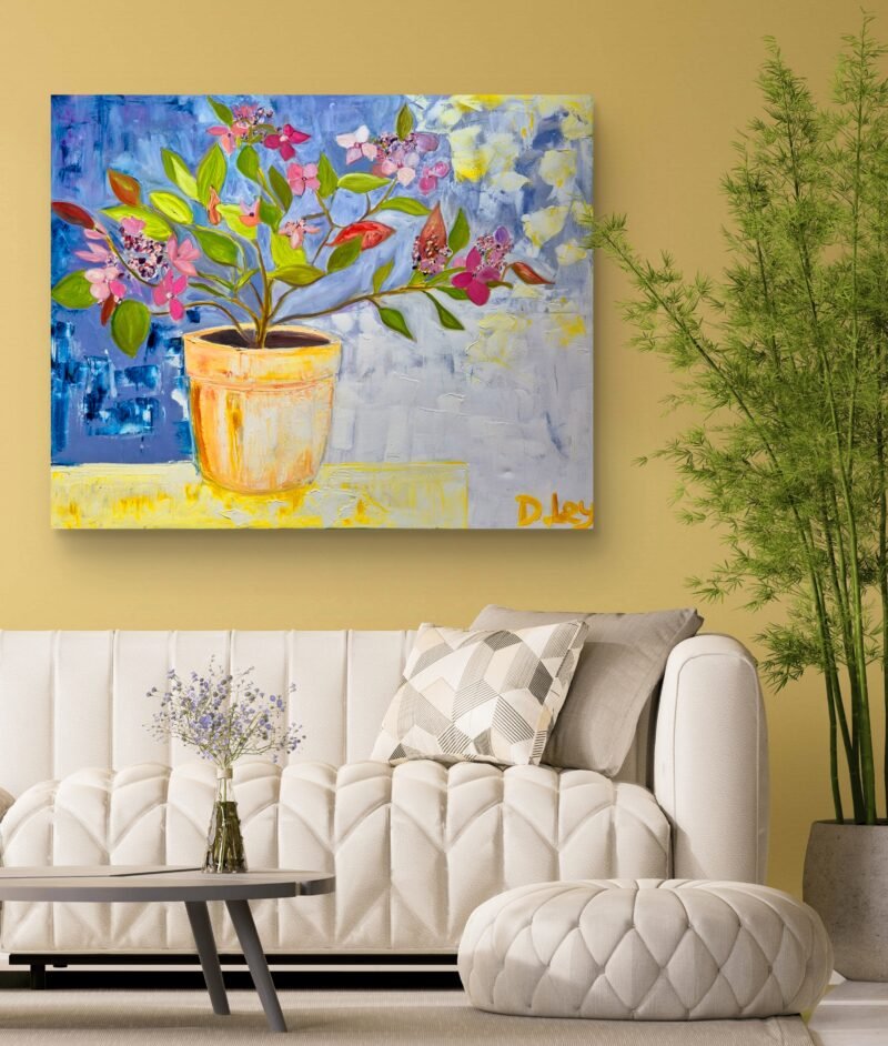 Dave Ley - 'Hydrangeas through the French doors' - Image 4