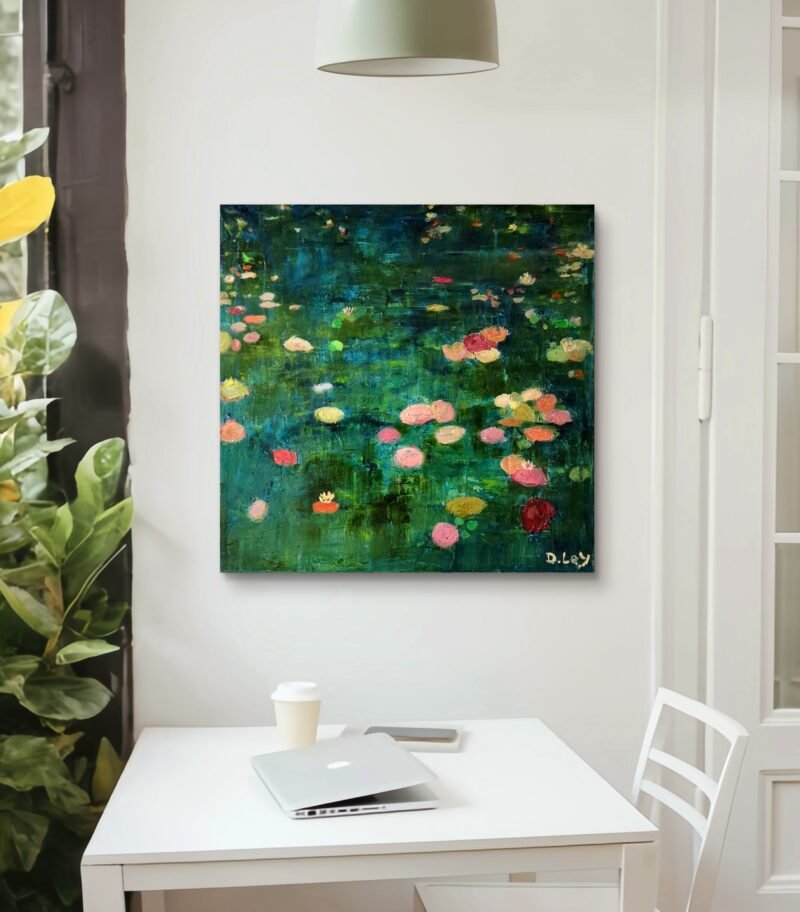 Dave Ley - 'Waterlilies reflections on a summer day' - Image 4