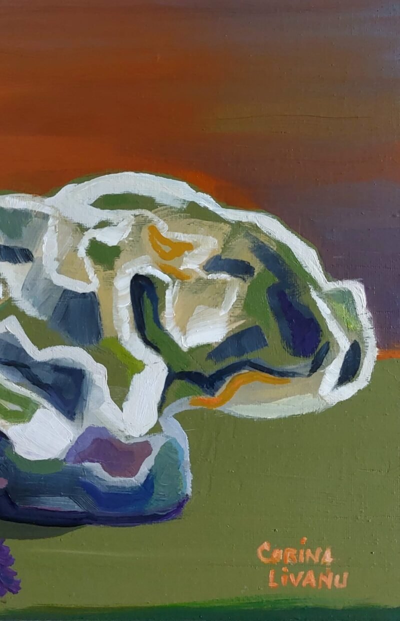 'Coral,statice and blue bottle' by Corina Livanu - Image 3
