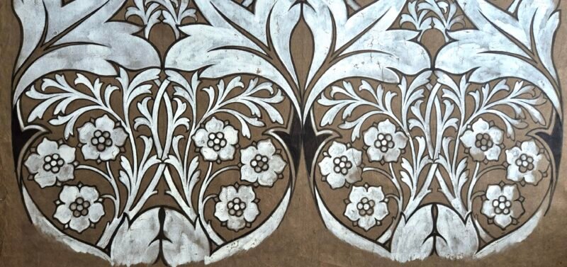Arts and Crafts Period  - Lewis F. Day - Silk pattern design - Image 7