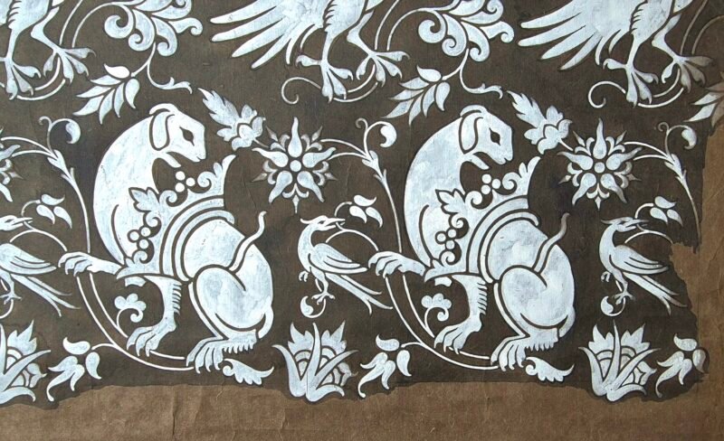 Arts and Crafts Period - Lewis F. Day - Sicilian silk pattern and its scaffolding - Image 4