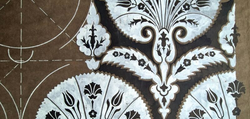 Arts and Crafts Period  - Lewis F. Day - Silk Pattern Design - Image 4