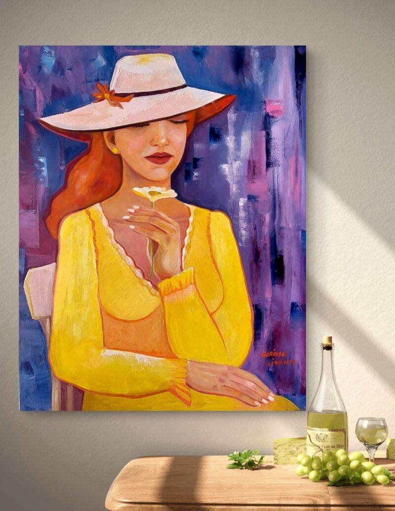 'That special daisy' - oil painting by Corina Livanu - Image 6