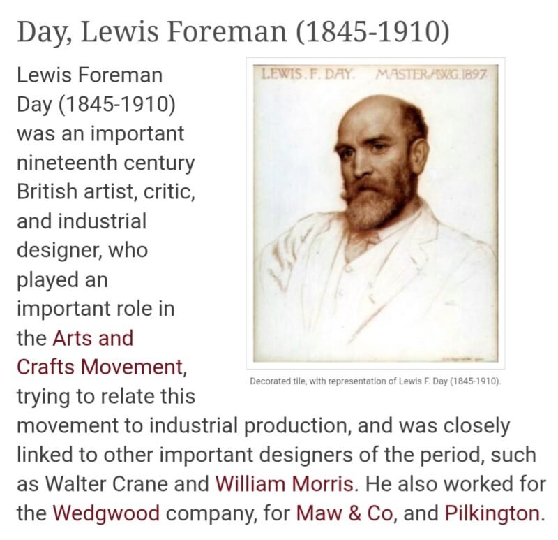 Arts and Crafts Period  - Lewis F. Day - Silk Pattern Design - Image 7