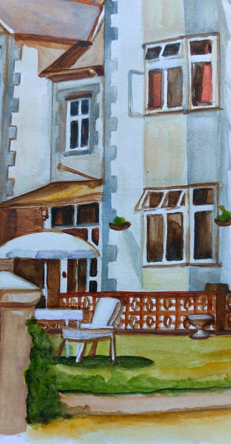 'Cantrell Lodge' - watercolours by Corina Livanu - Image 3