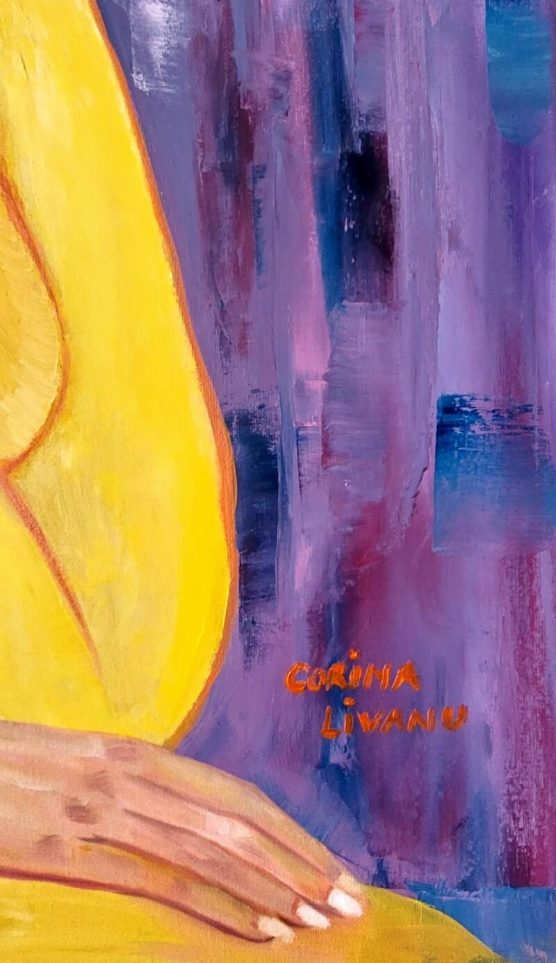 'That special daisy' - oil painting by Corina Livanu - Image 5