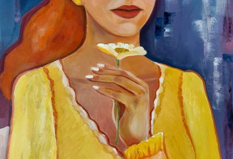 'That special daisy' - oil painting by Corina Livanu - Image 4